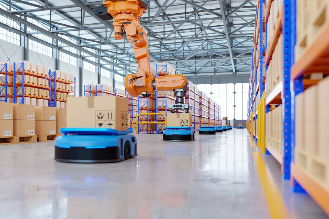 Bras robotique pour l'emballage